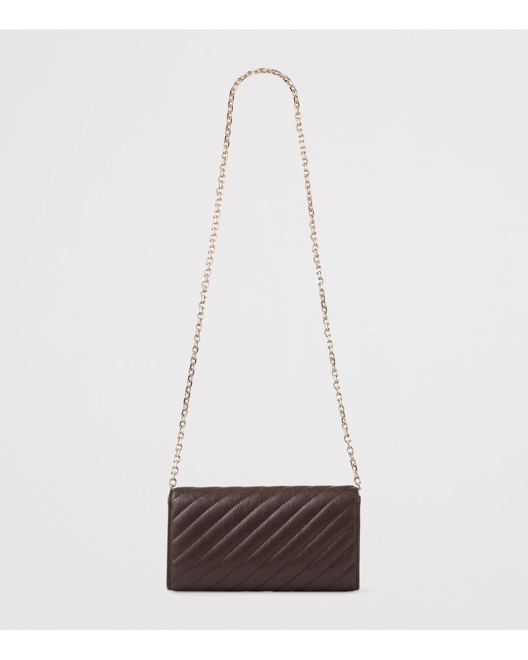 Jimmy Choo Brown Curve Wallet On Chain