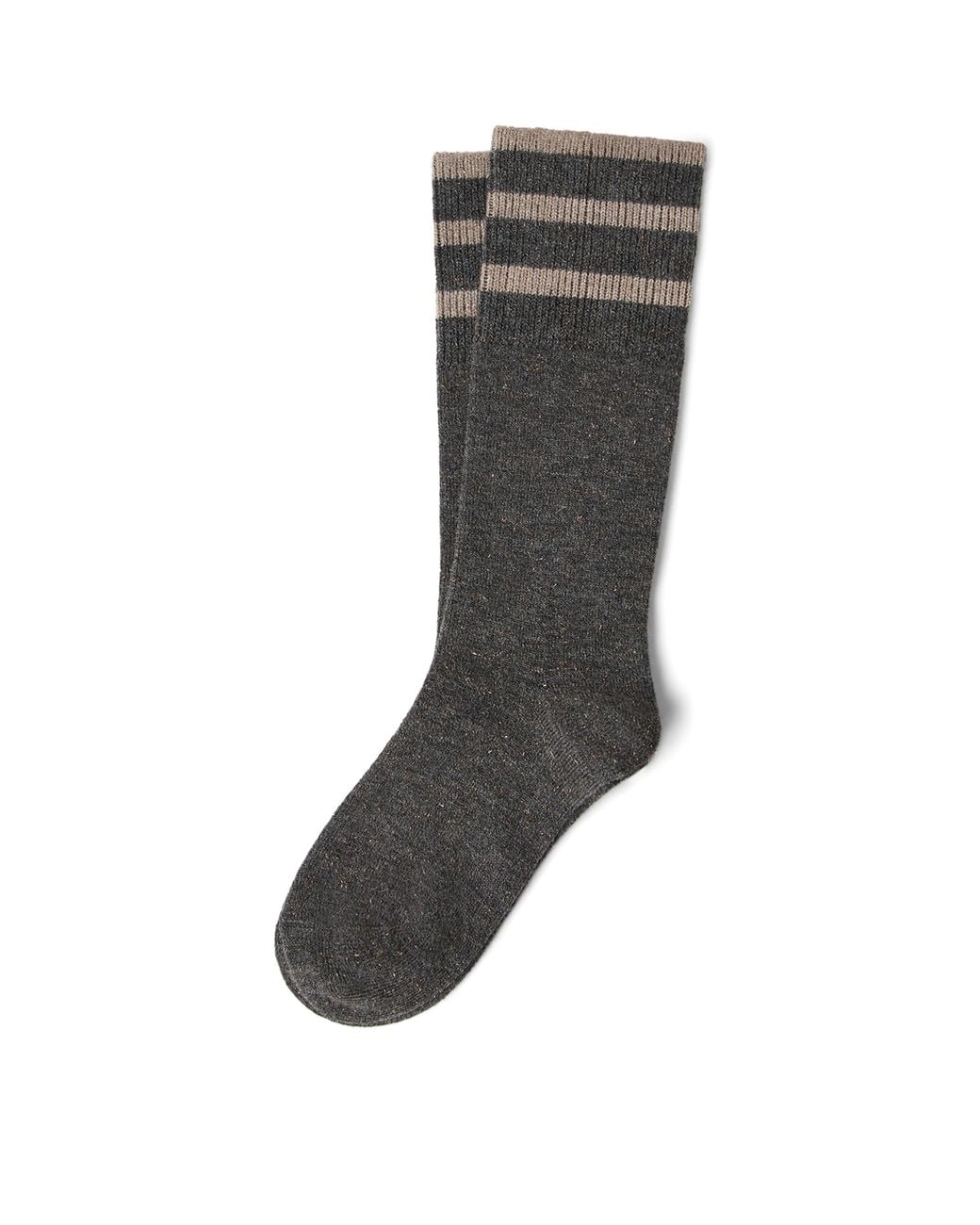 Brunello Cucinelli Gray Cashmere-Blend Sparkling Socks