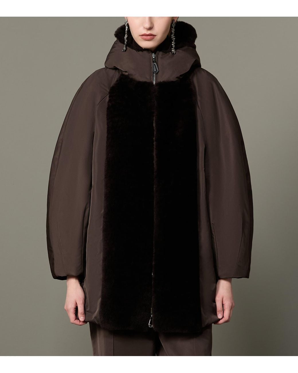 Max Mara Black Down-Padded Cashmere-Lined Reversible Jacket