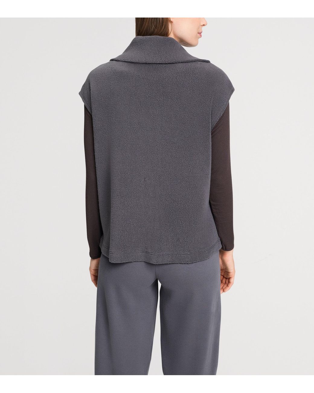 Hanro Gray Fleece Gilet