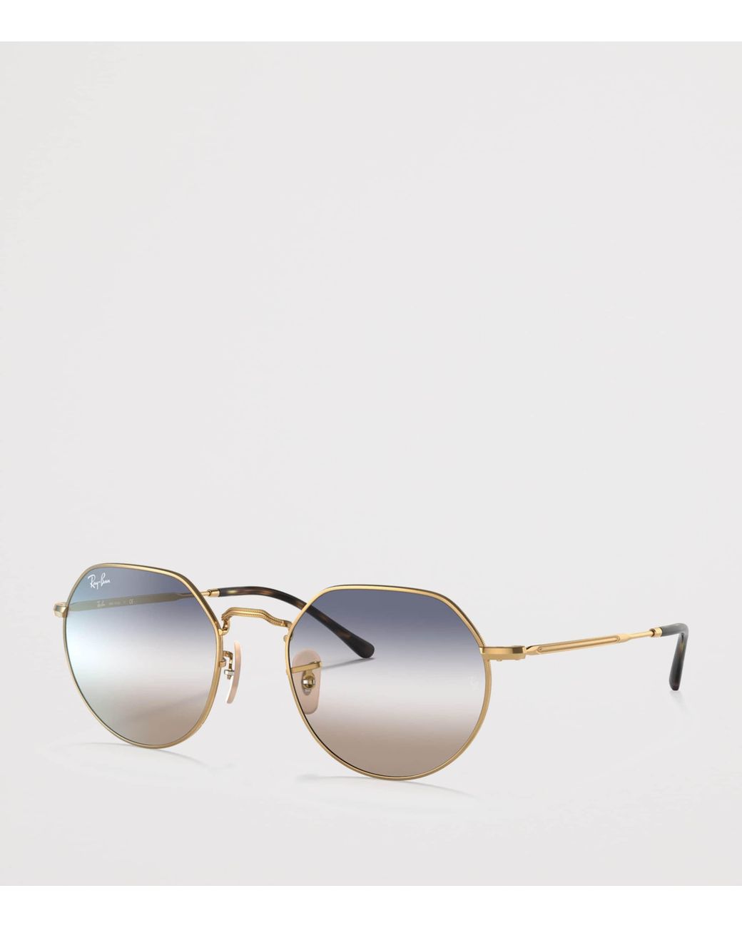 Ray-Ban Metallic Metal Jack Round Sunglasses