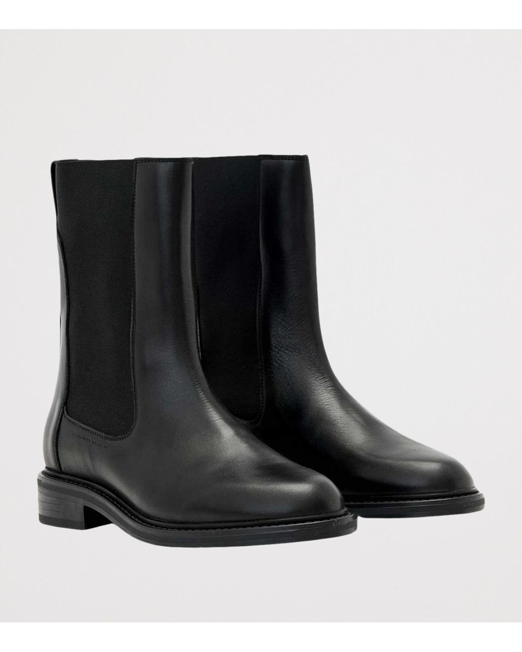 AllSaints Black Leather Beryl Boots