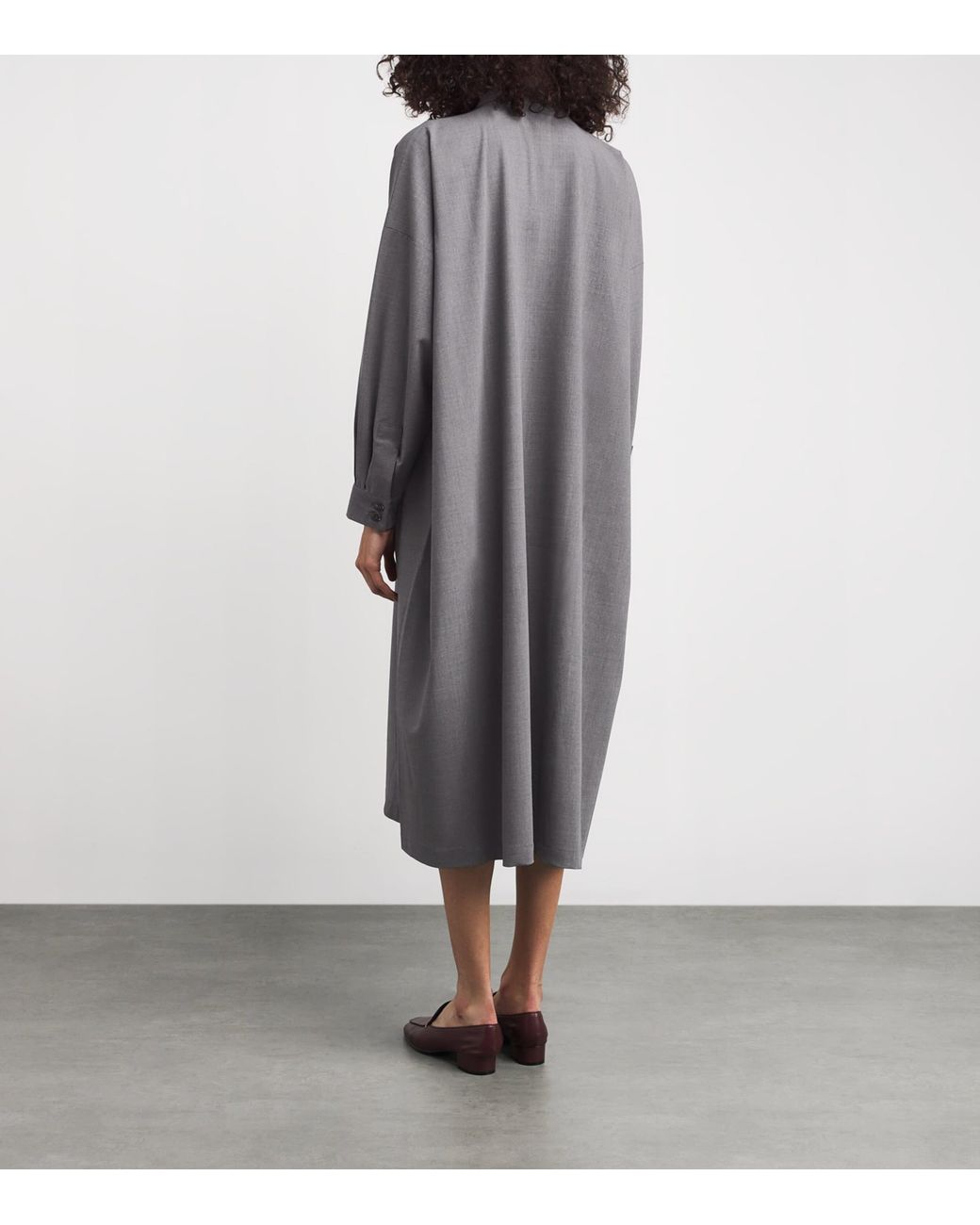 Eskandar Gray Denim Side-Seam Shirt