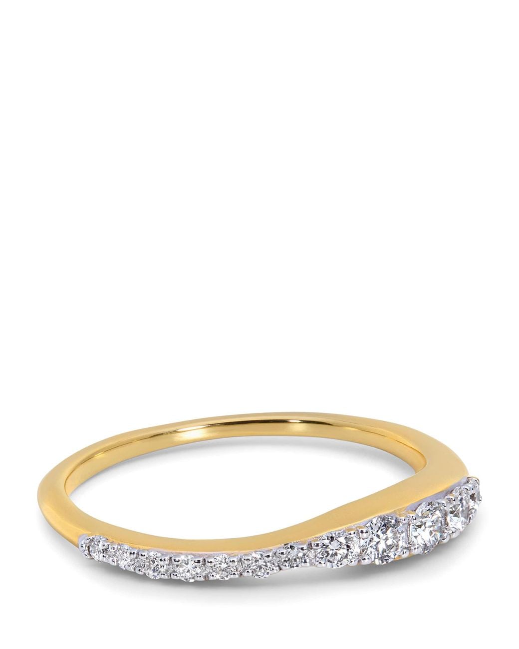Monica Vinader Natural Vermeil And Diamond Riva Ring