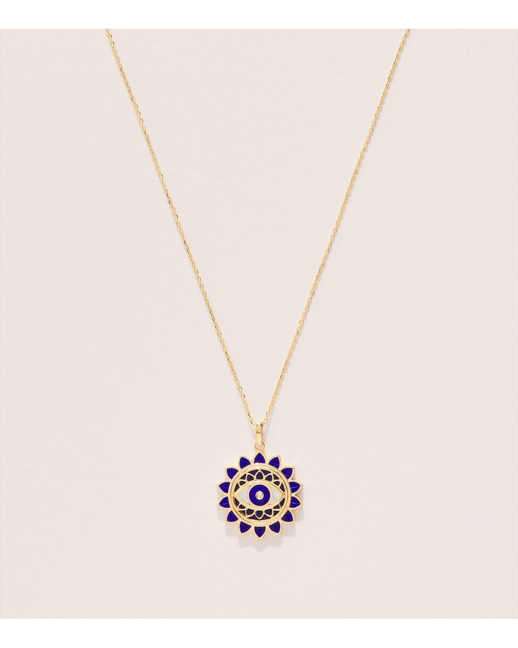 L'Atelier Nawbar Pink And Diamond Rich Kitsch Floral Eye Necklace