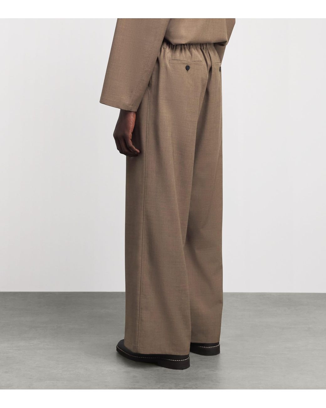 LE17SEPTEMBRE Brown Drawstring Wide-Leg Trousers for men