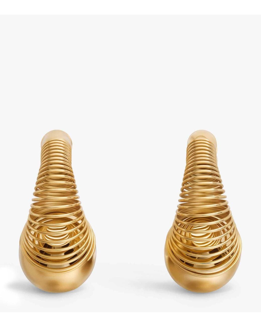 Alaïa Metallic Spiral Hoop Earrings