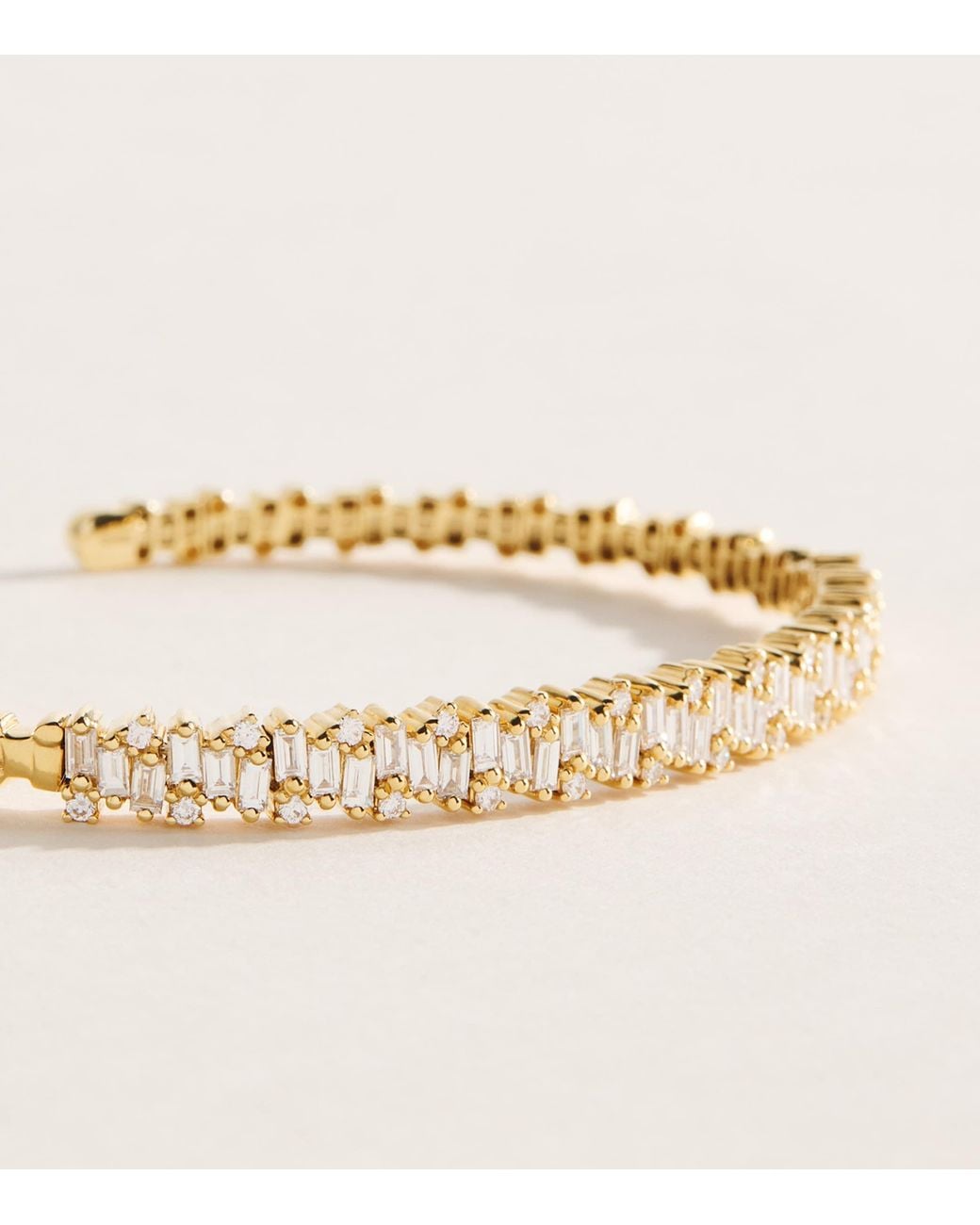Suzanne Kalan Natural And Diamond Classic Shimmer Bangle