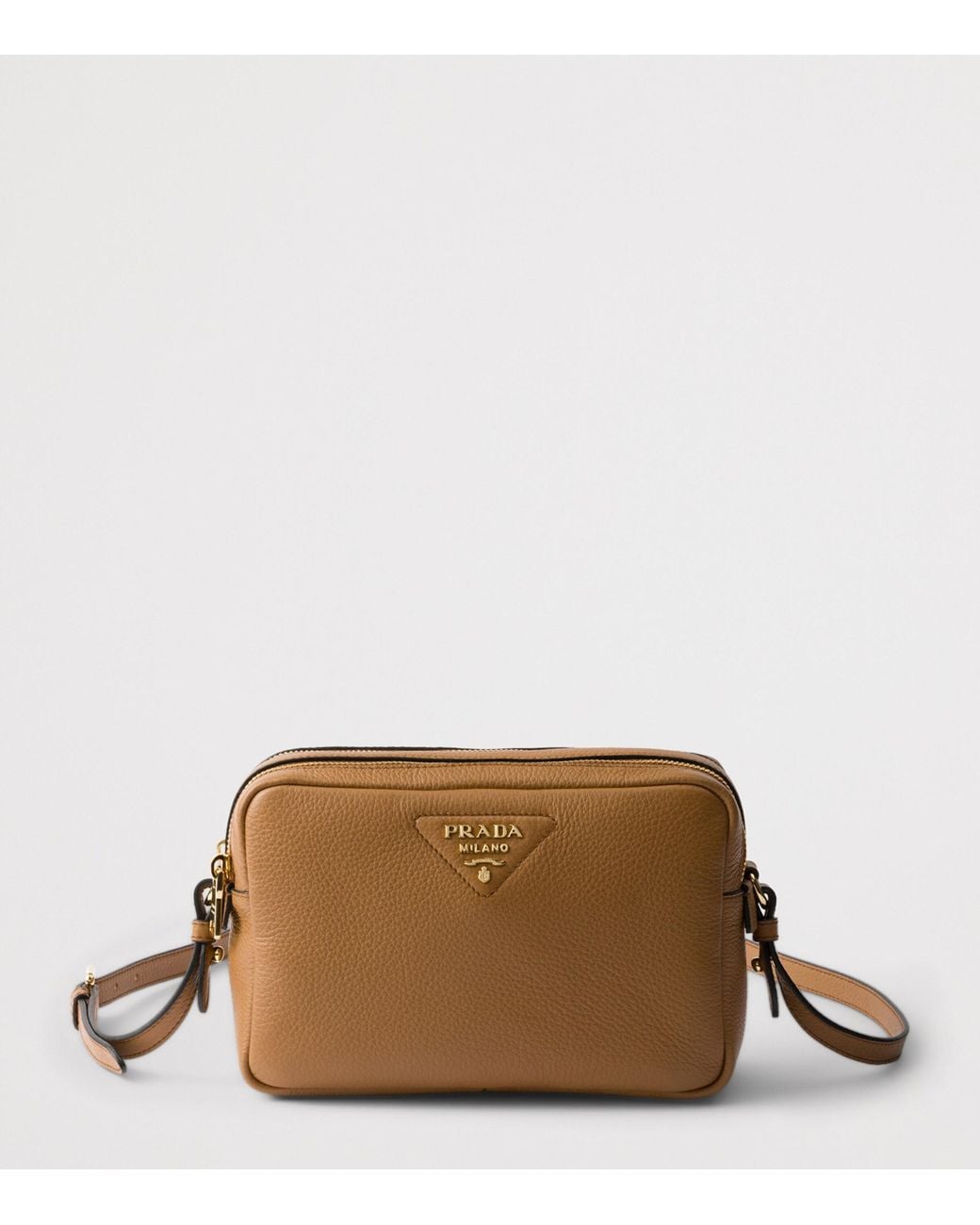 Prada Brown Small Leather Cross-Body Bag