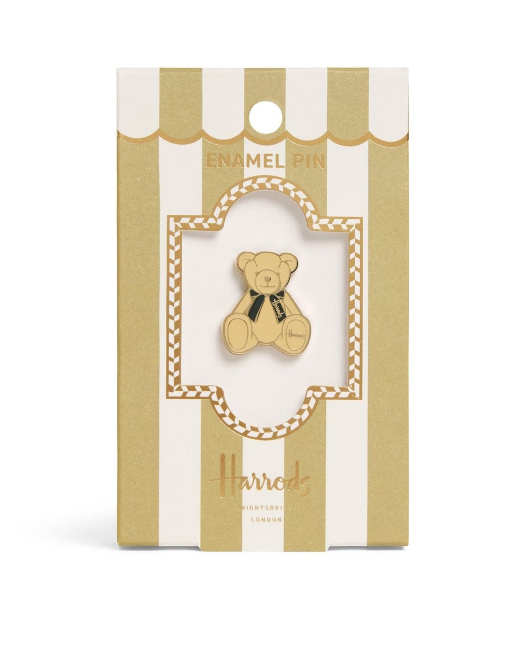 Harrods Metallic Enamel Rosette Pin Badge