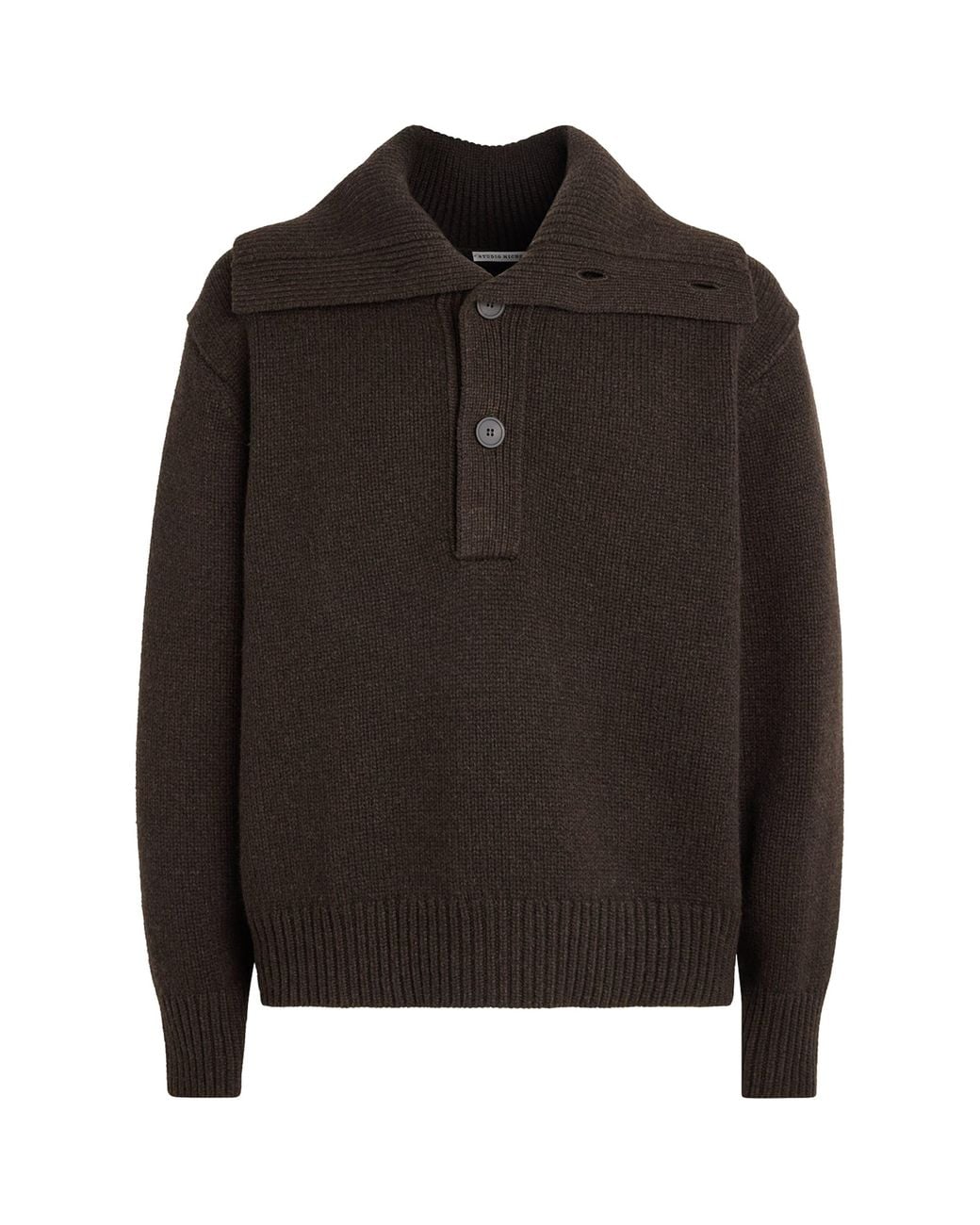 Studio Nicholson Black Yak-Merino Wool Orena Sweater for men