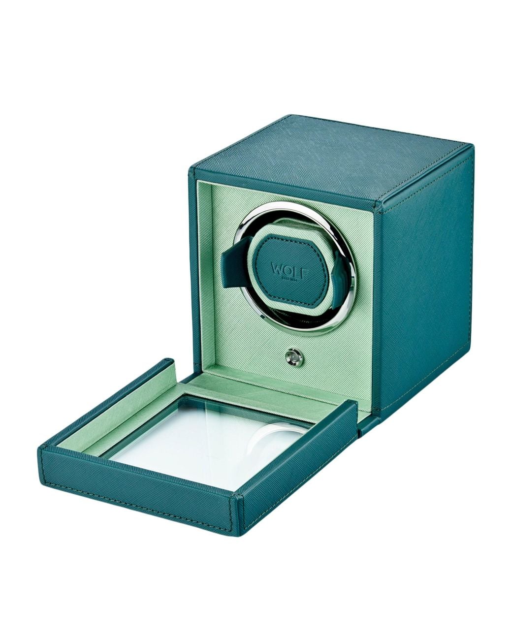 Wolf Green Cub Watch Winder With Cover