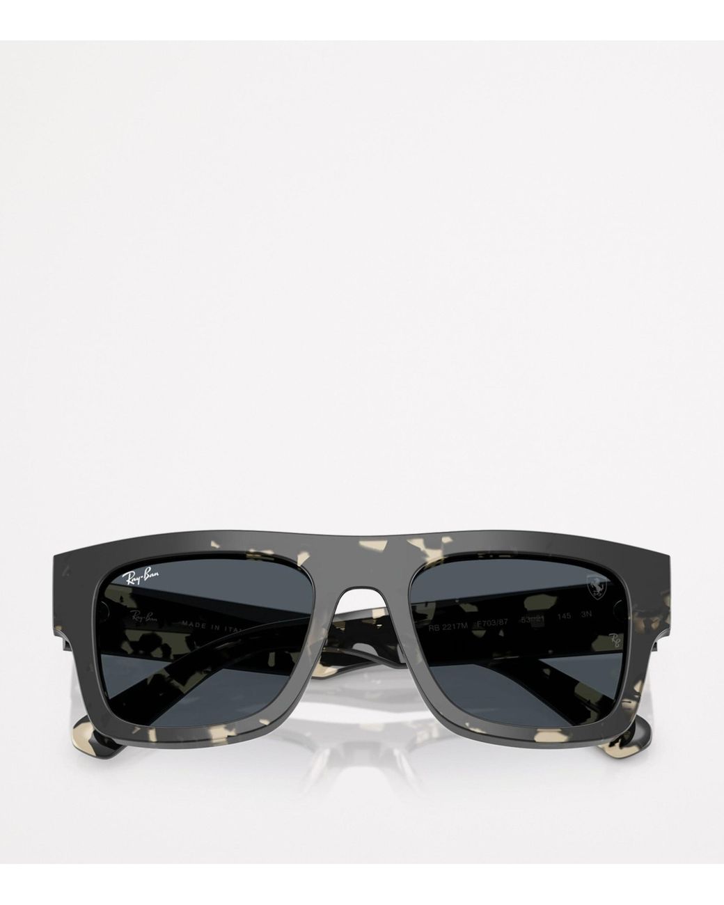 Ray-Ban Gray X Scuderia Ferrari Rb2217M Square Sunglasses