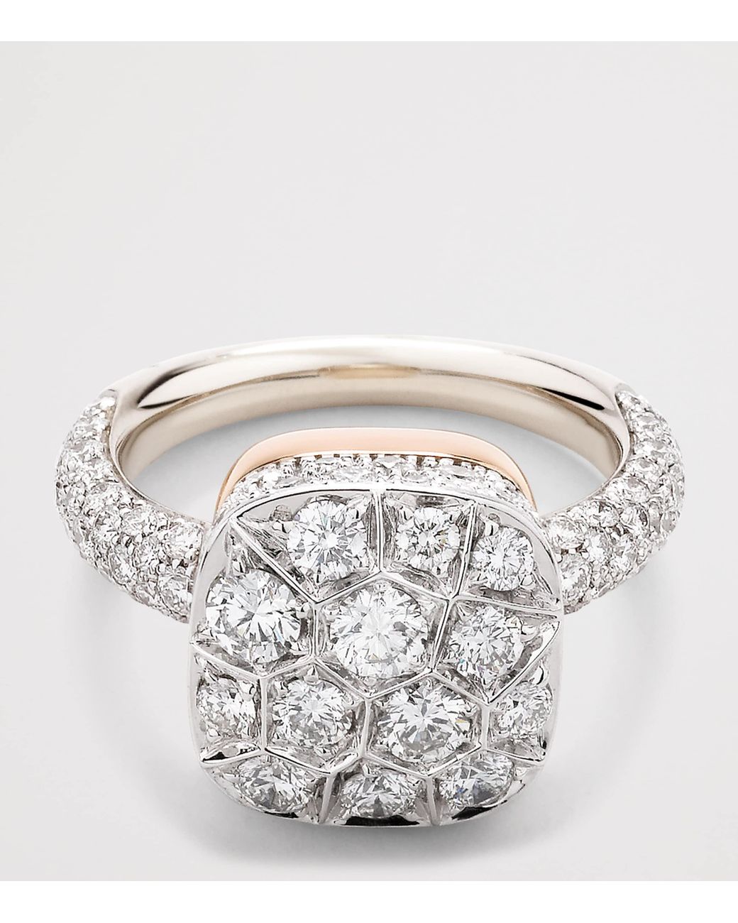 Pomellato White 18kt Rose Gold Nudo Diamond Ring