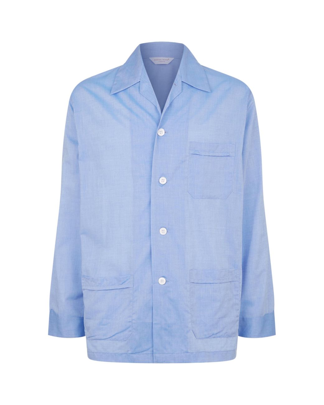 Derek Rose Blue Amalfi Classic Fit Pyjama Set for men