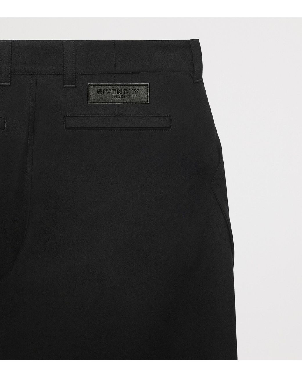 Givenchy Black Wool Couture Seam Trousers for men
