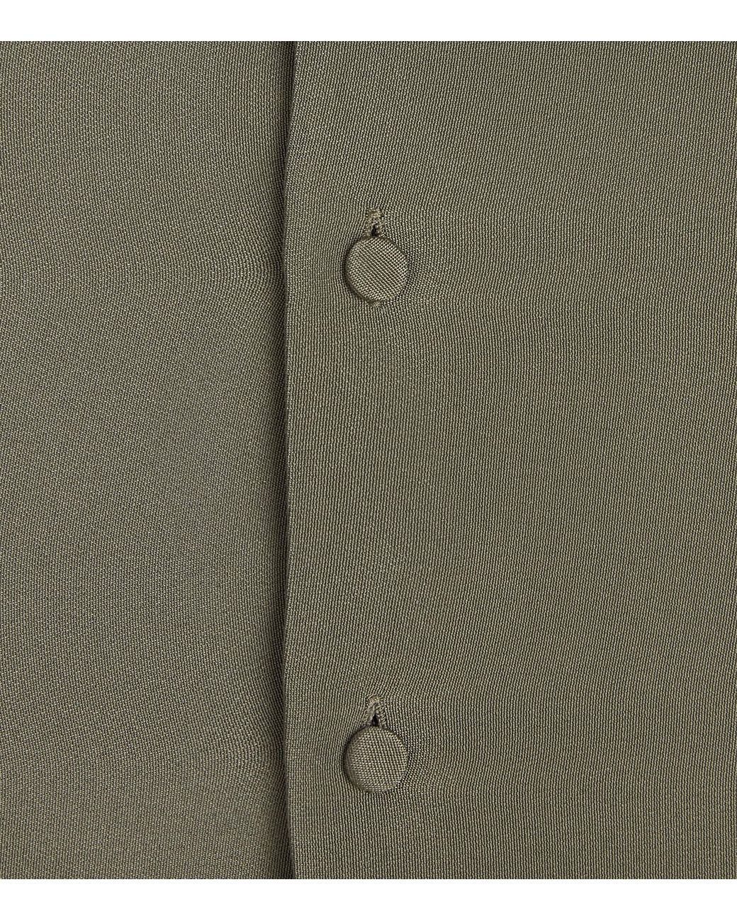 Eskandar Green Silk Longline Shirt