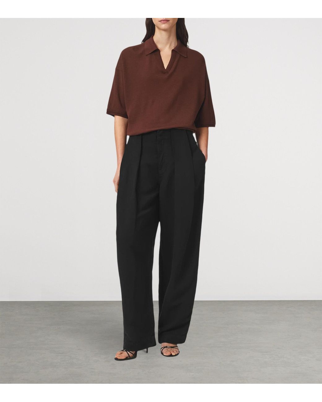 AllSaints Black Phi Trousers
