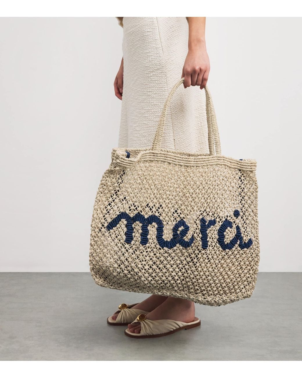 The Jacksons Metallic Large Jute Merci Tote Bag