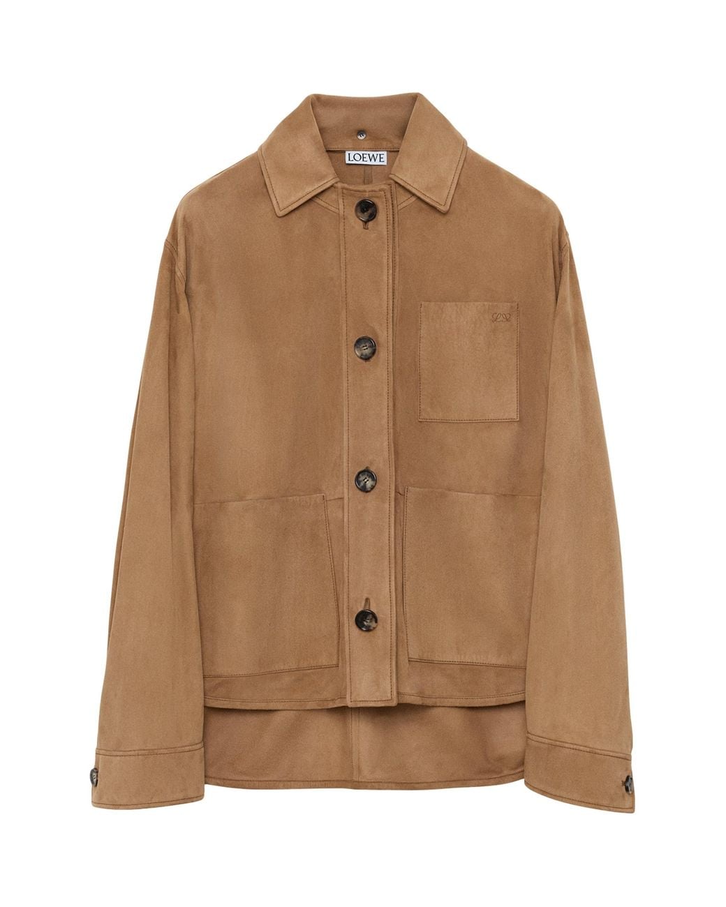 Loewe Brown Suede Workwear Jacket