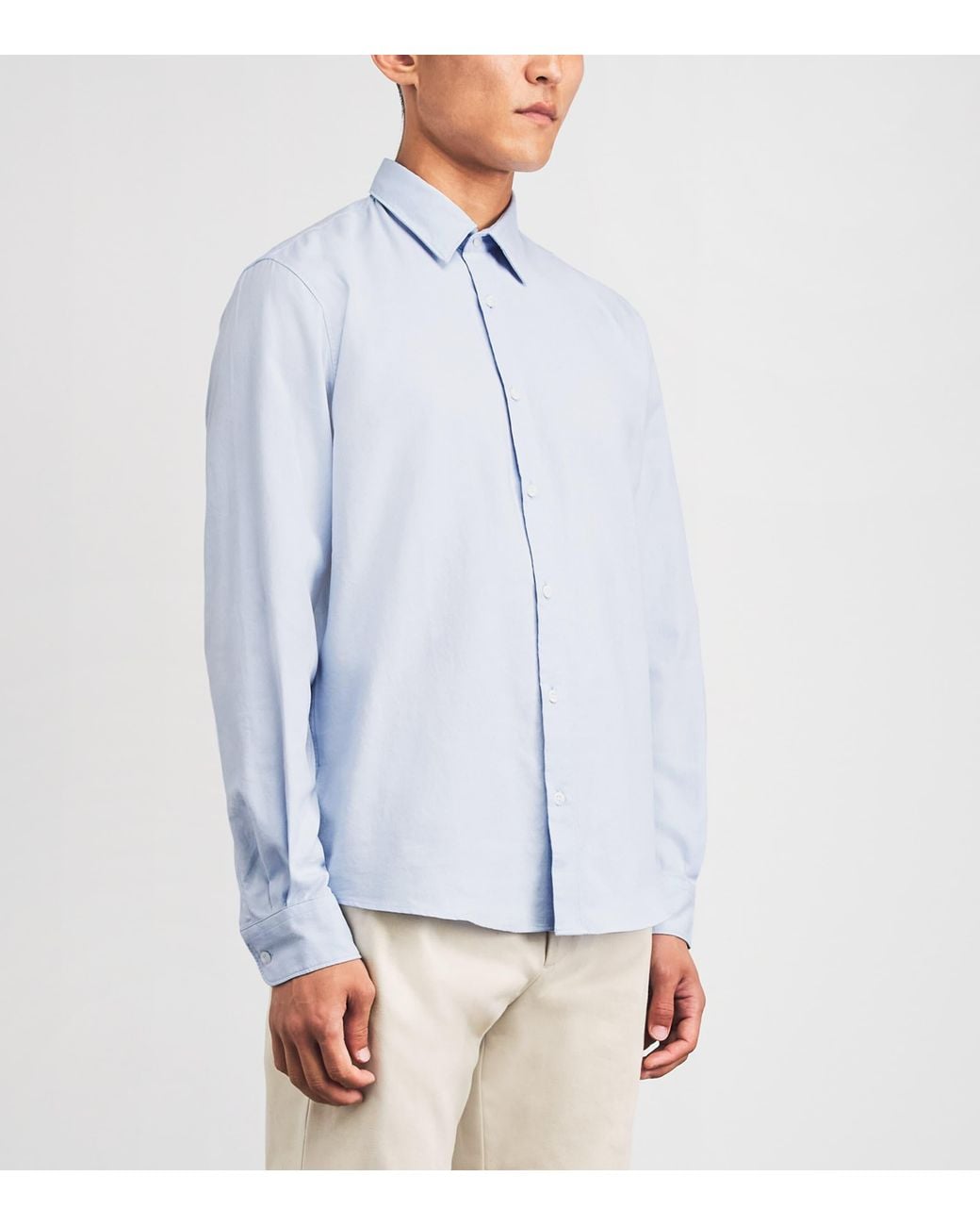 Sunspel White Cotton Oxford Shirt for men