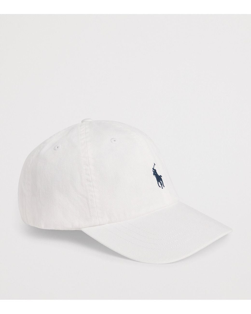 Polo Ralph Lauren White Cotton Polo Pony Baseball Cap