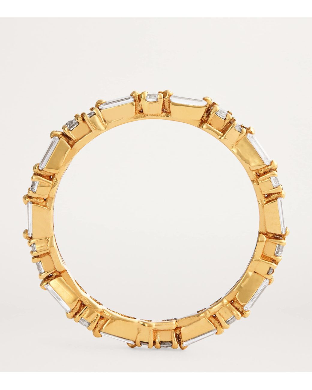 Suzanne Kalan Natural And Diamond Thin Mix Eternity Ring
