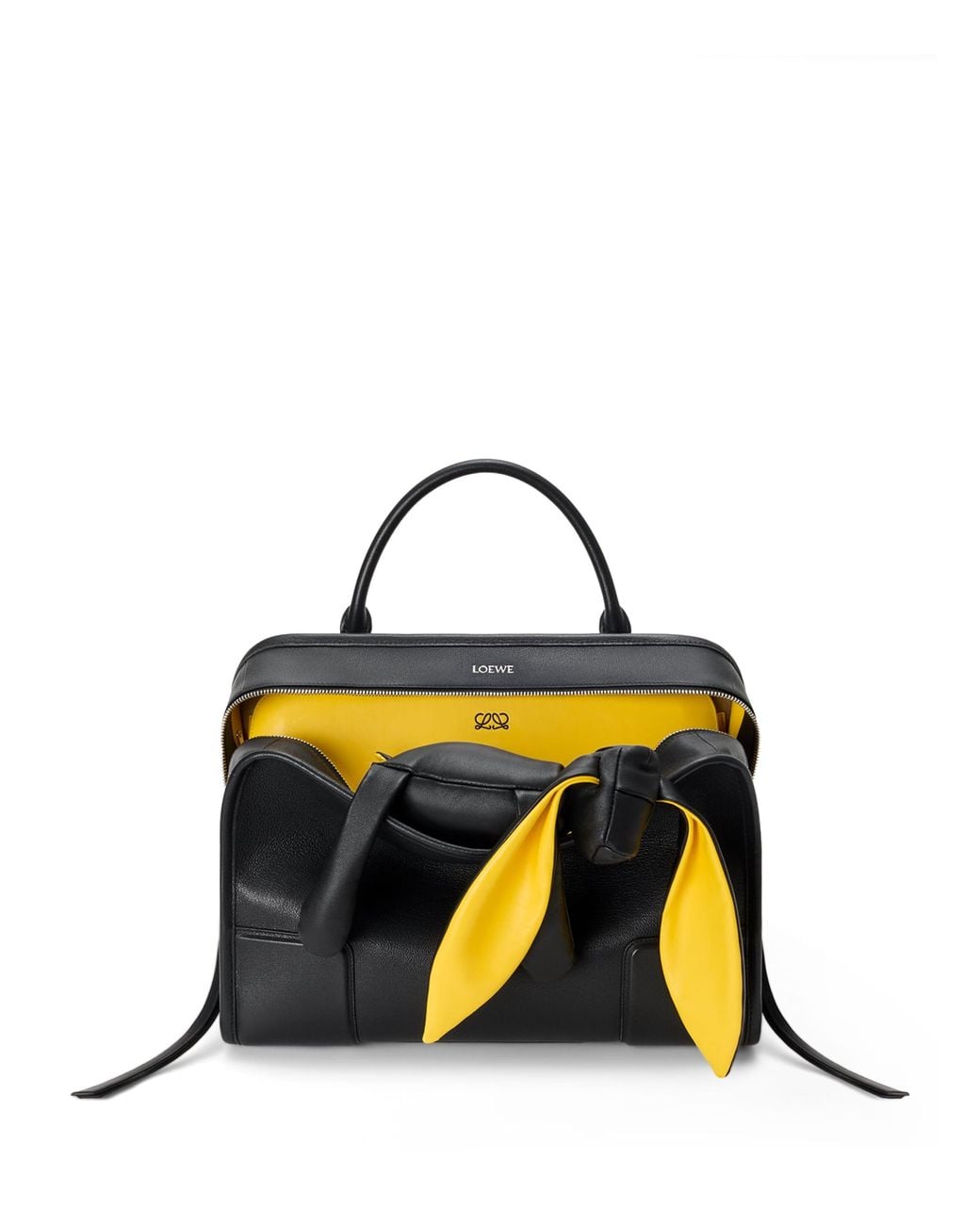 Loewe Black X Cosima Von Bonin Large Leather Amazona 180 Lazy Dog Top-Handle Bag