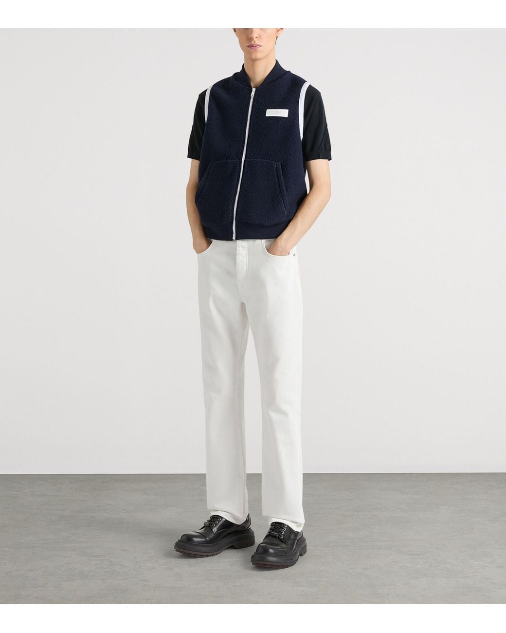 Givenchy Blue Wool Gilet for men
