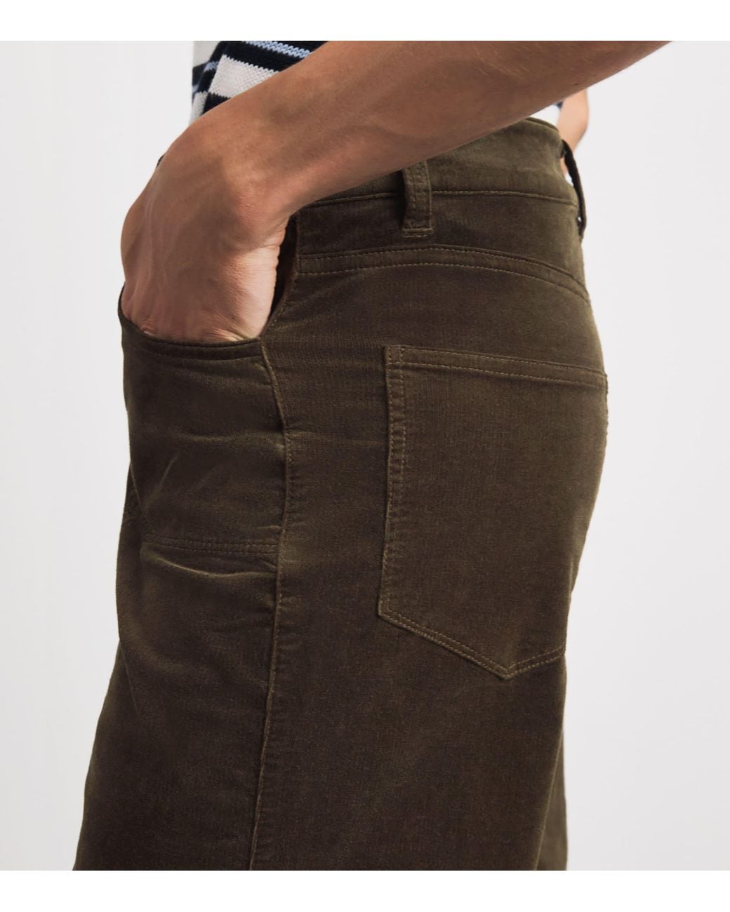PAIGE Brown Corduroy Anessa Wide-Leg Trousers
