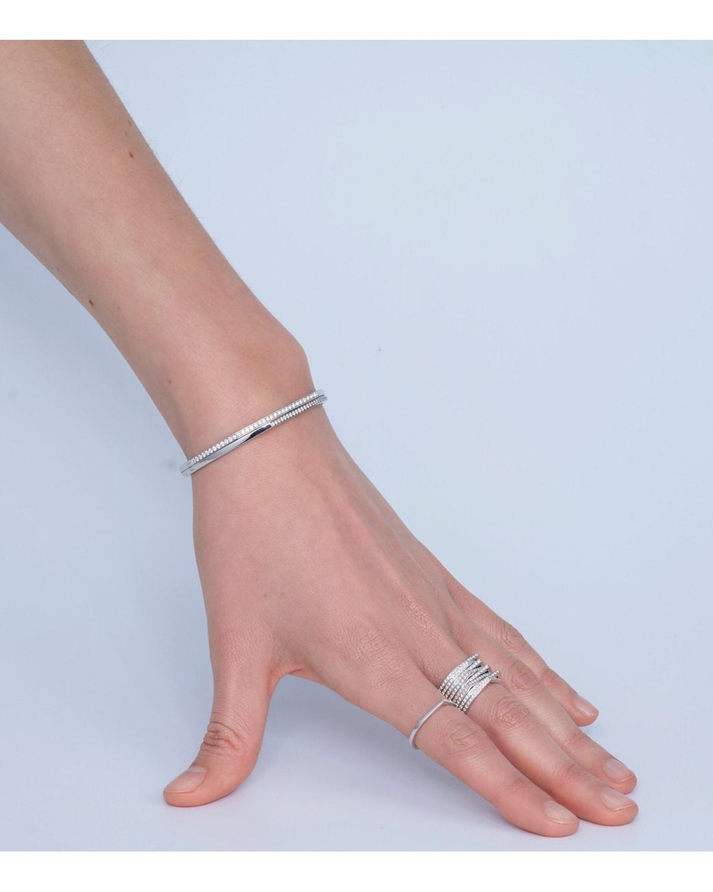 Repossi Metallic And Diamond Antifer Ring