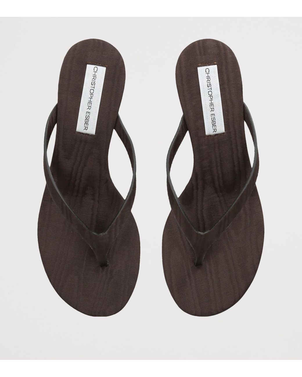 Christopher Esber Brown Scala Wedge Sandals 45
