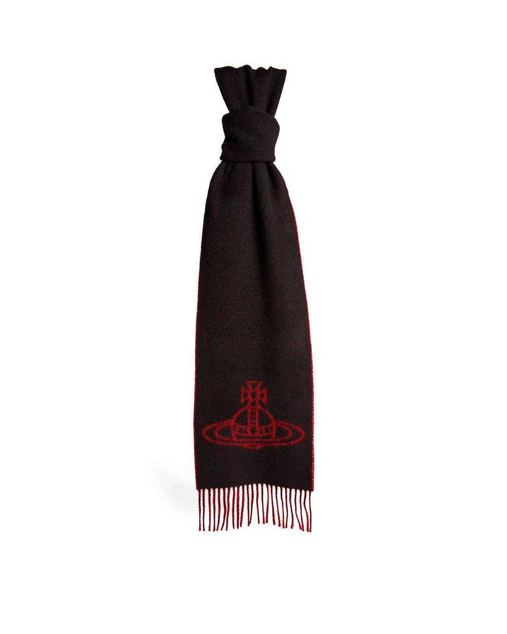 Vivienne Westwood Wool Orb Scarf in Red | Lyst