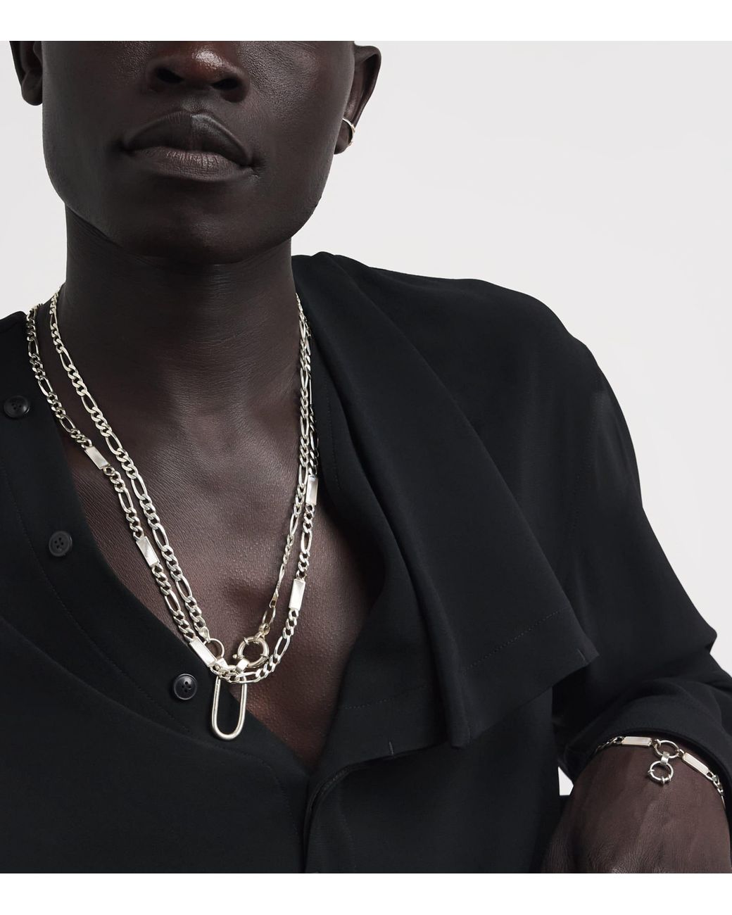 FYR Natural Sterling And Pearl Base Necklace for men