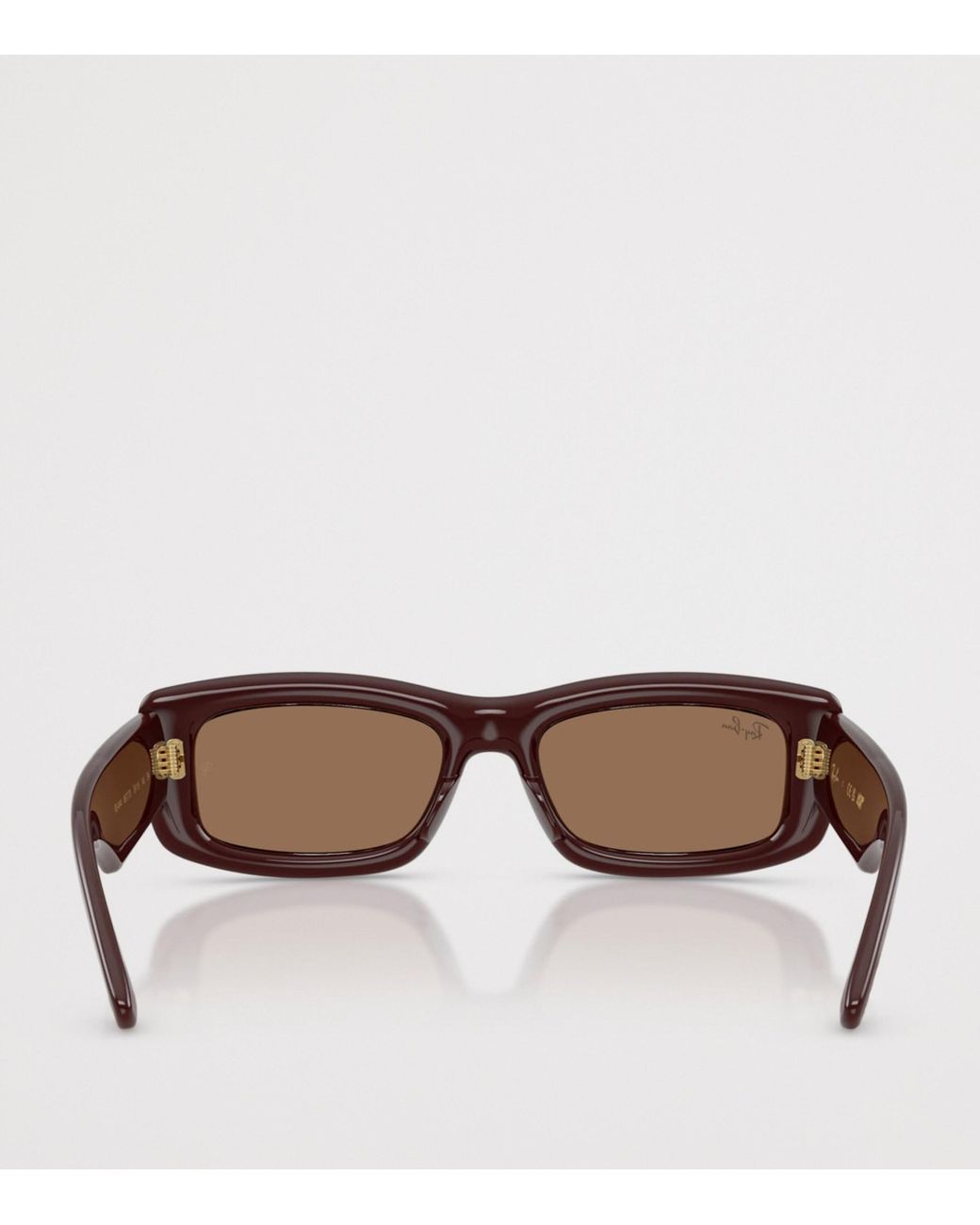 Ray-Ban Brown Kiliane Puffer Rectangle Sunglasses
