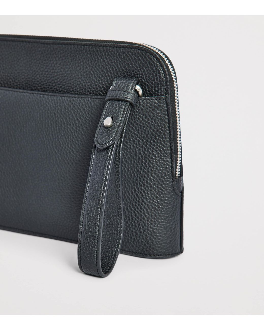 Dunhill Black Leather Bourdon 27 Pouch for men