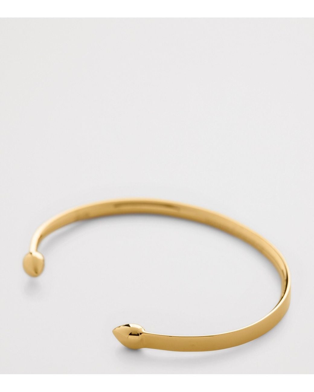 Monica Vinader Brown Vermeil Fiji Cuff Bracelet for men