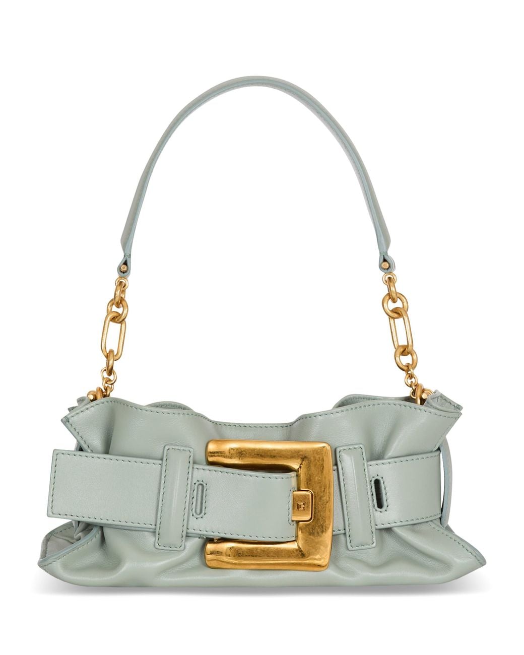 Balmain Metallic Mini Leather Anthem Shoulder Bag