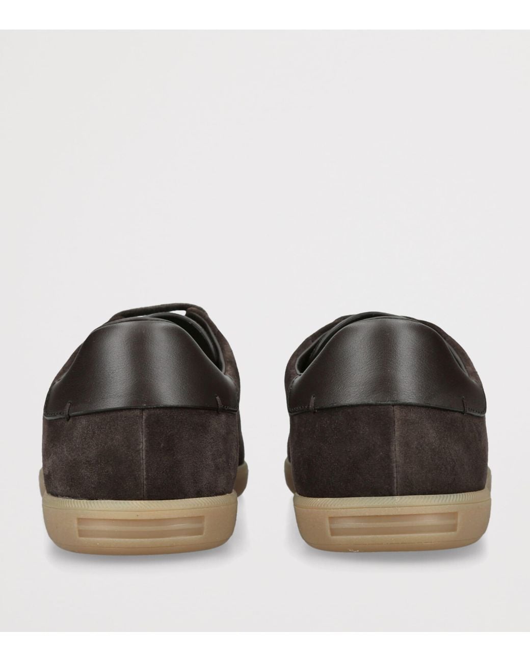 Zegna Brown Suede 232 Sneakers for men