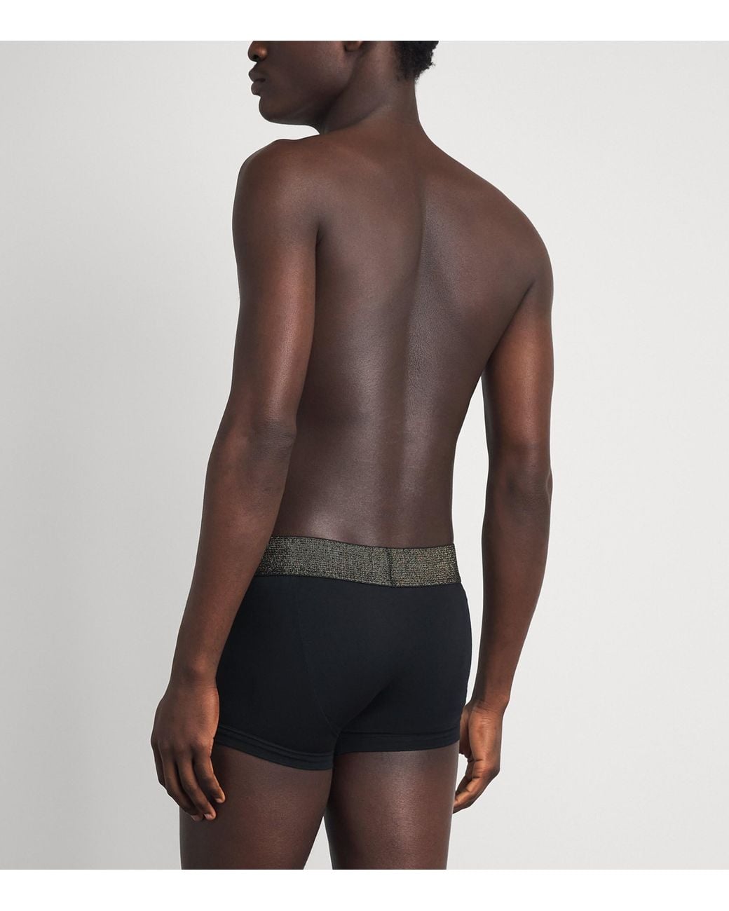 Emporio Armani Black Stretch-Cotton Logo Boxer Briefs for men