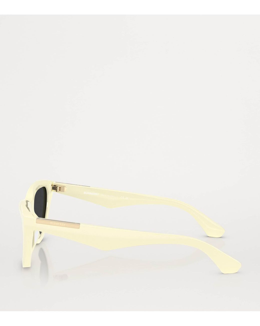 Burberry Gray Acetate Cat Eye Sunglasses
