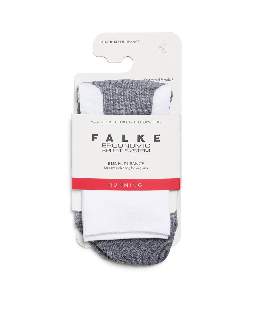 Falke Gray Ru4 Endurance Running Socks