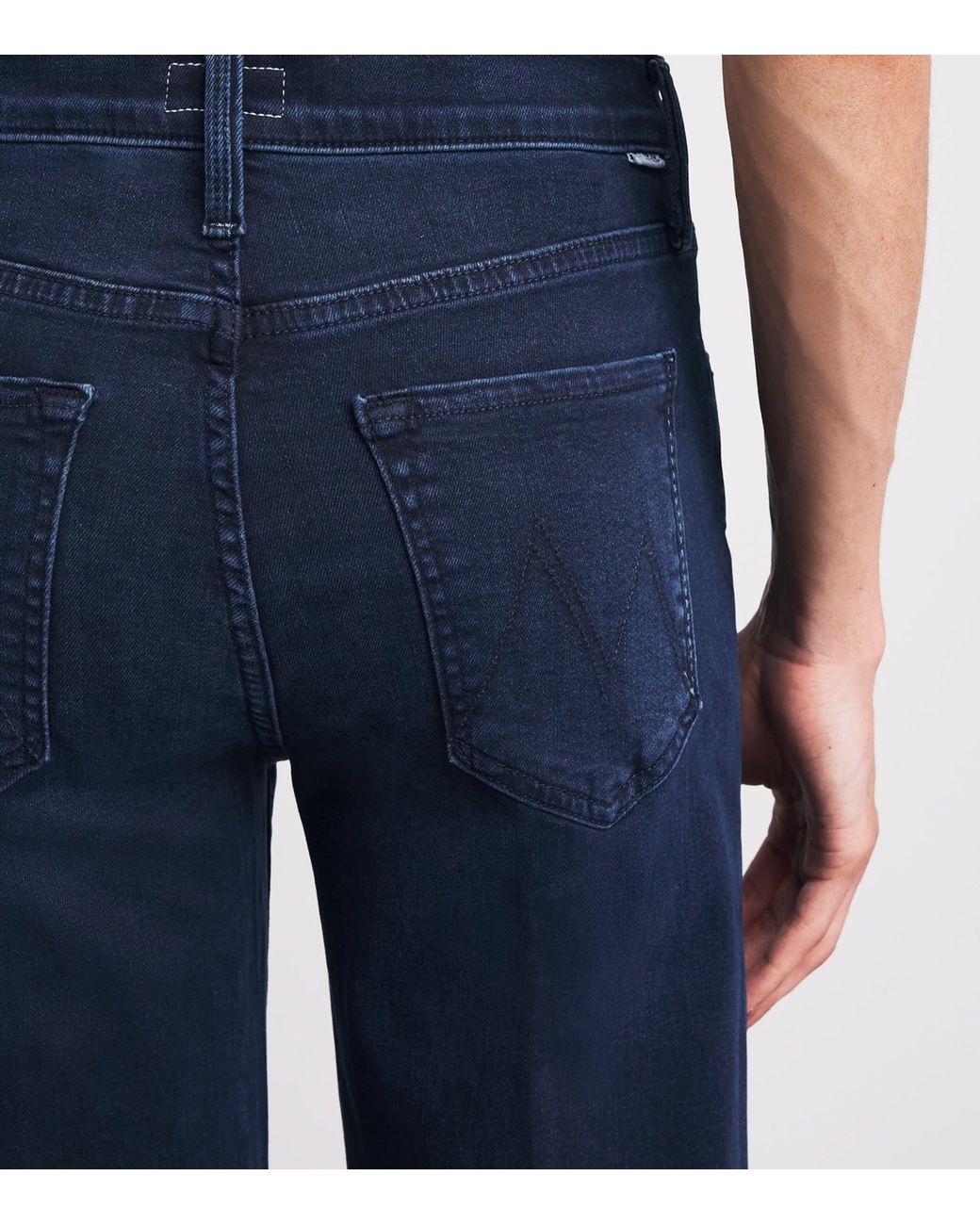 Mother Blue The Rambler Zip Ankle Jeans