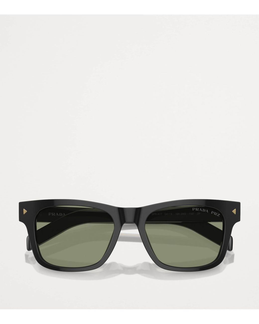 Prada Green Acetate Pr A17S Sunglasses for men