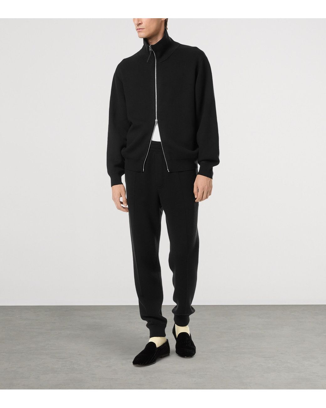 Tom Ford Black Wool-Blend Sweatpants for men