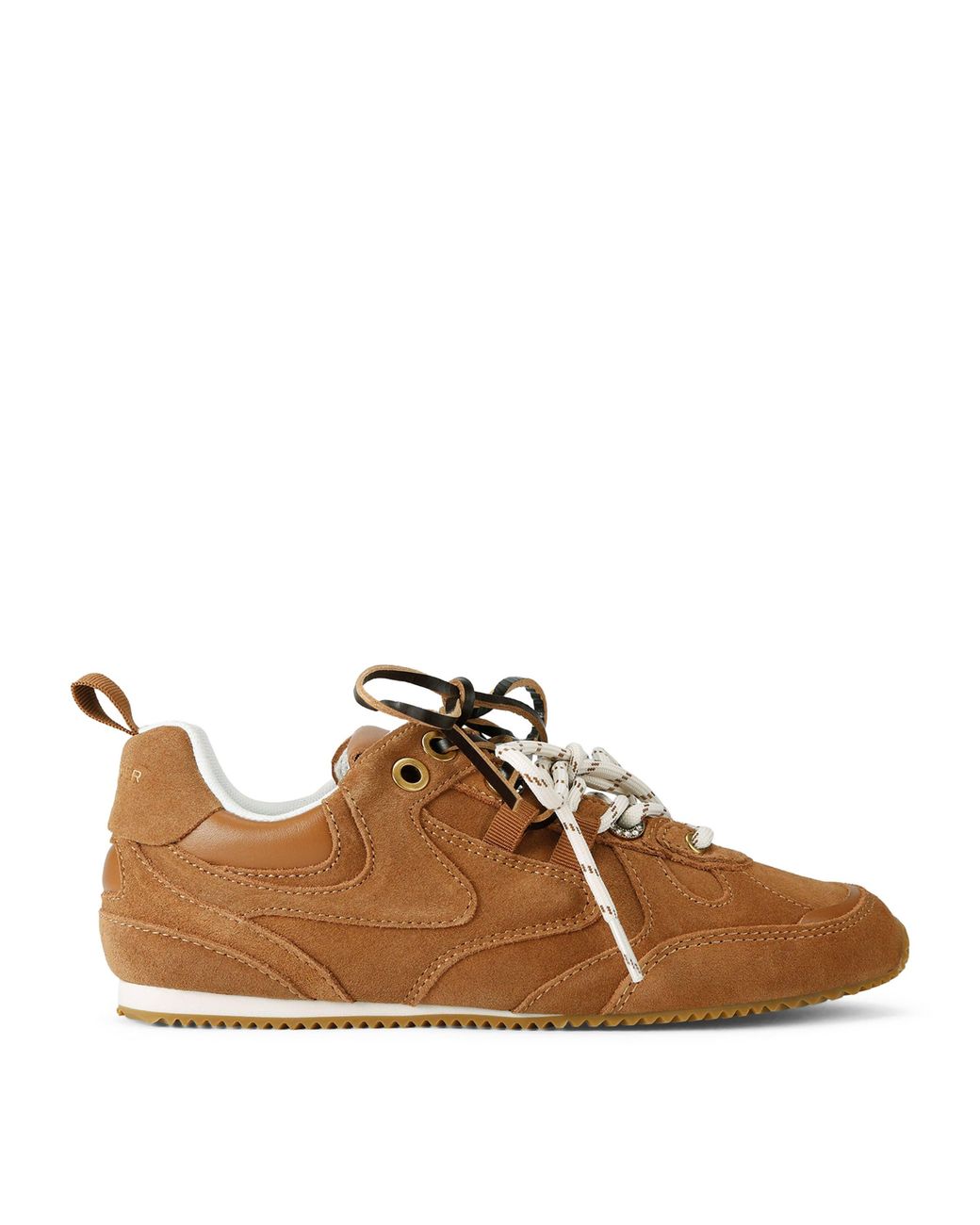Kurt Geiger Brown Suede Slim Runner Sneakers