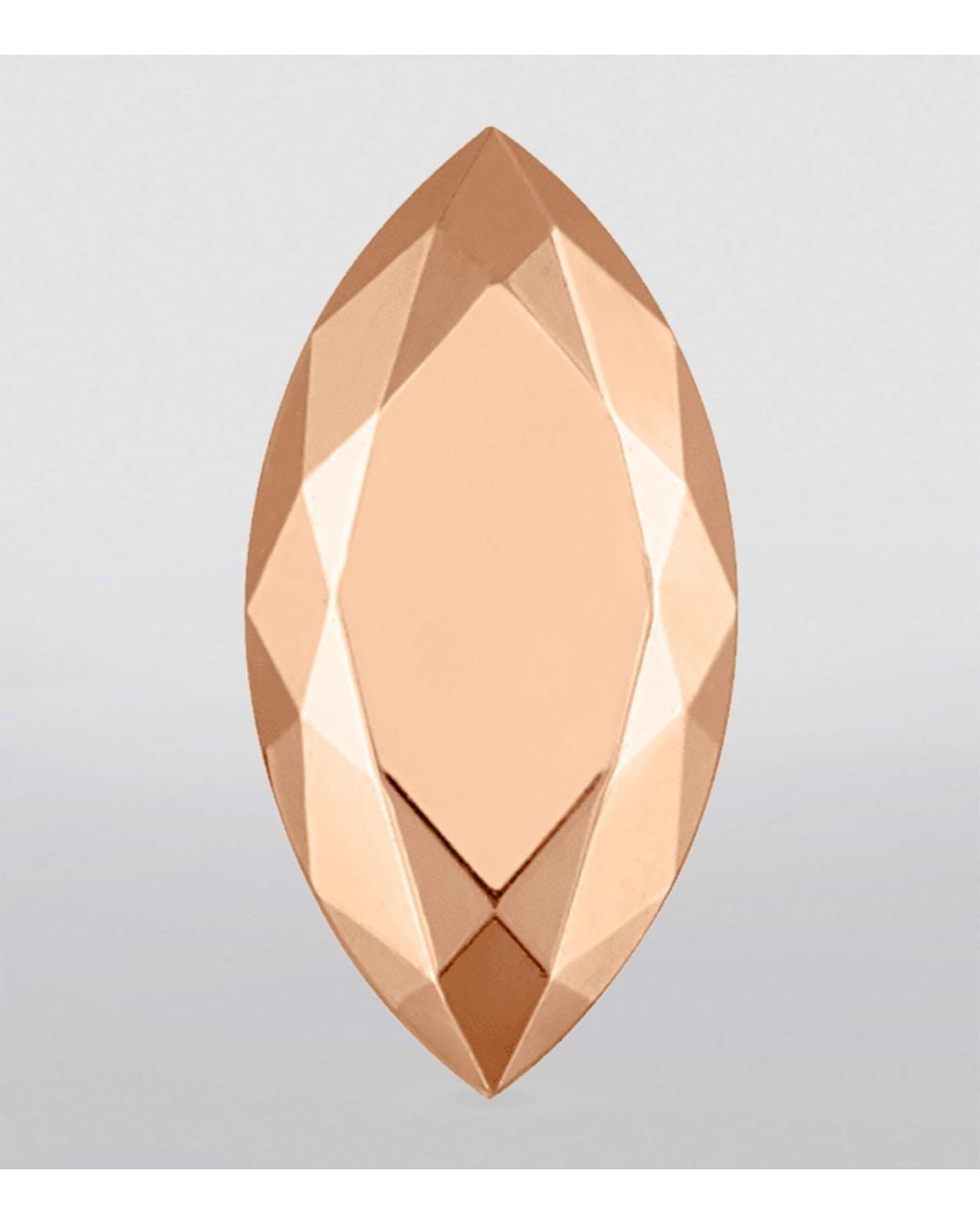 Maria Tash Natural Faceted Marquise Threaded Stud Single Earring