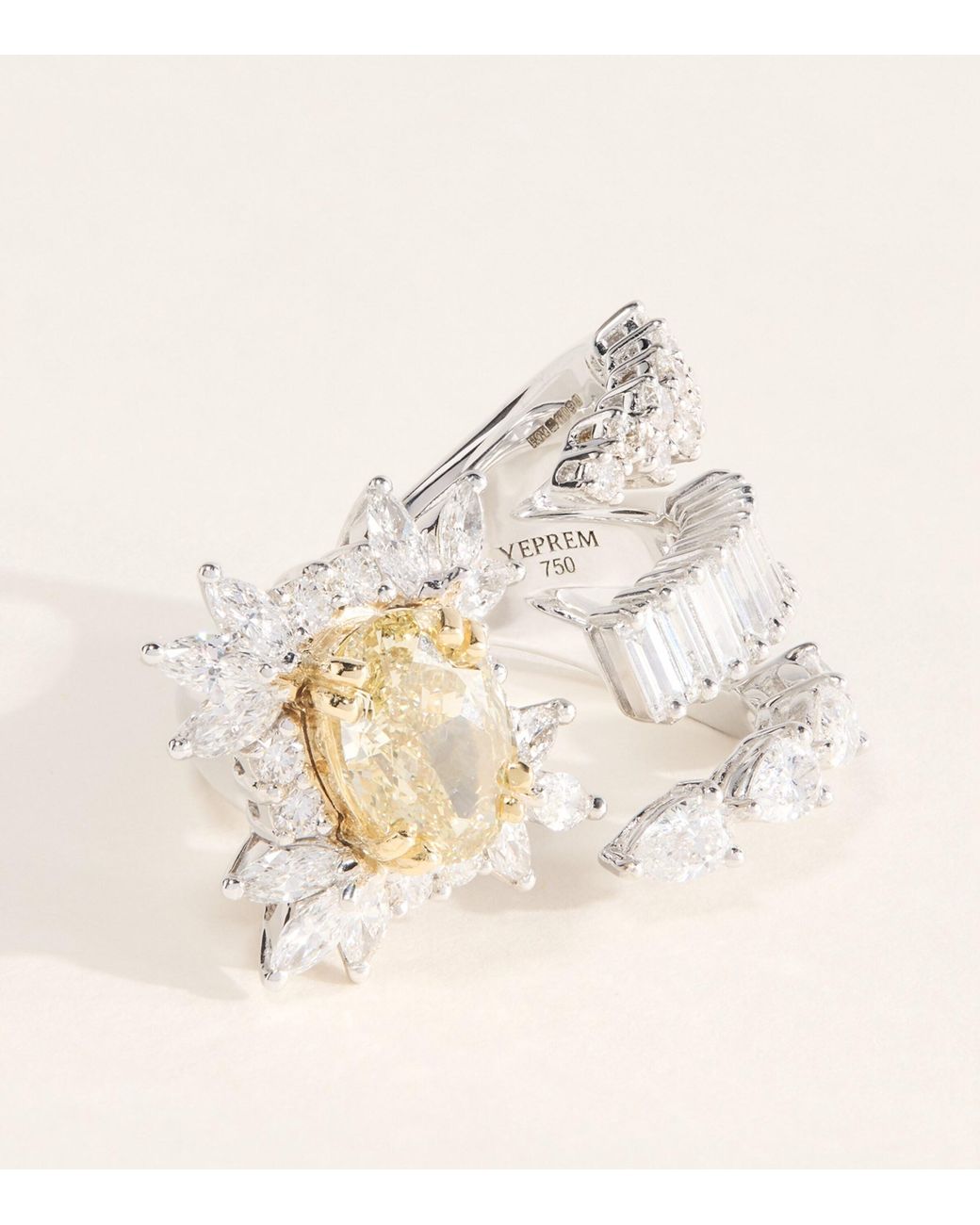 YEPREM Natural And Diamond Reign Supreme Ring