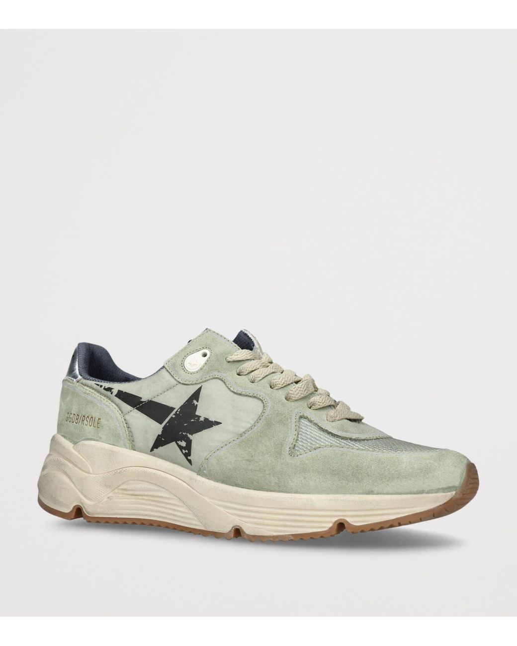 Golden Goose Deluxe Brand Green Running Sole Sneakers for men