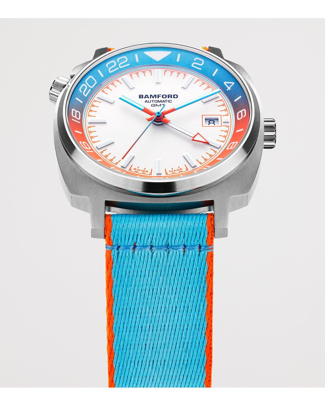 BAMFORD LONDON Blue Stainless Steel Gmt Summer -5 Watch